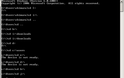 Microsoft Dos el CD de comandos de CD