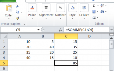 Formación con ejemplos en fórmulas de Microsoft Excel