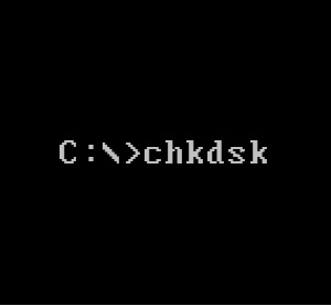 El comando chkdsk de Microsoft DOS