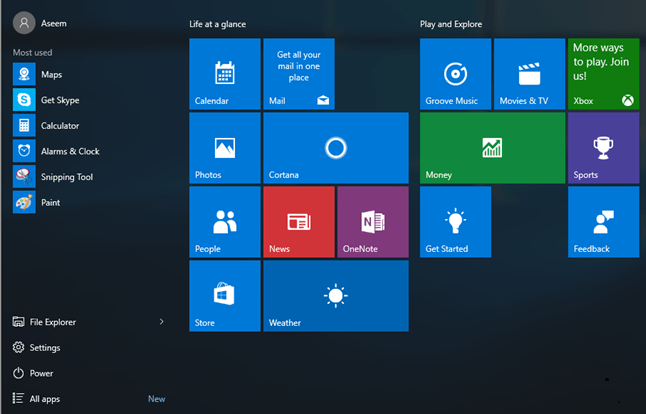 Personalizar la barra de tareas, el área de notificación y el Centro de actividades en Windows 10