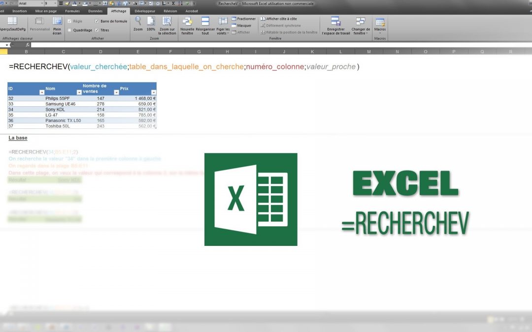 Cómo utilizar la función SearchV en Excel