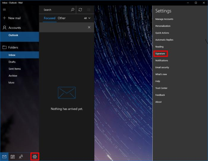 Cómo eliminar o modificar la firma de correo en Windows 10