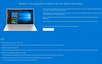 Las actualizaciones gratuitas de Windows 10 están siempre disponibles