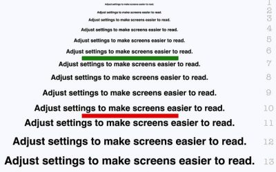 Cómo ajustar la configuración para que la pantalla sea más fácil de leer