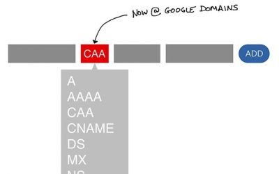 Cómo añadir un registro de autorización de autoridad de certificación en los dominios de Google