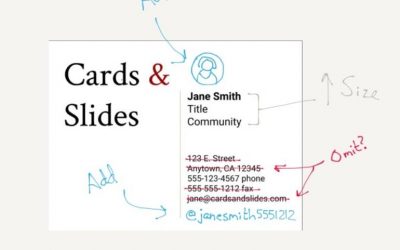 Cómo crear diapositivas y tarjetas de visita que inciten a la acción