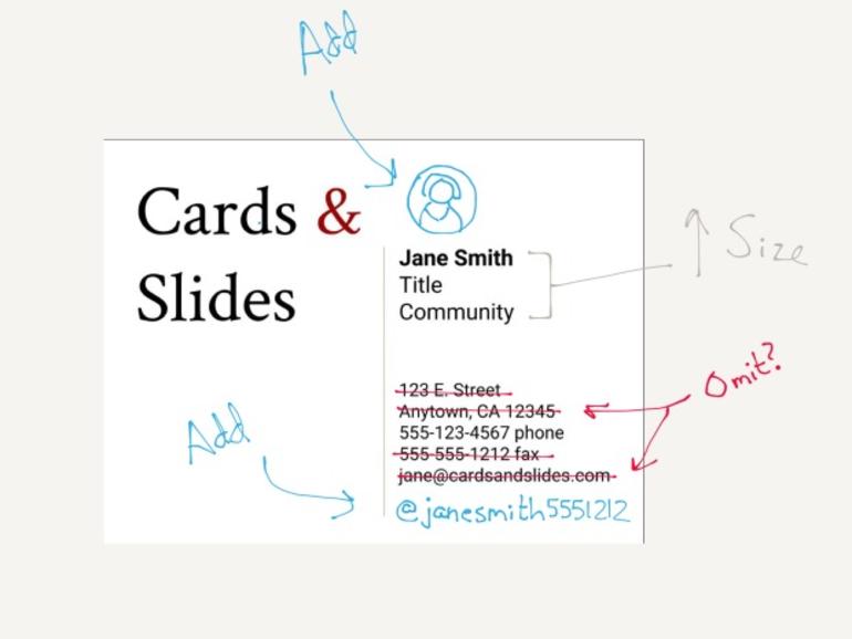 Cómo crear diapositivas y tarjetas de visita que inciten a la acción