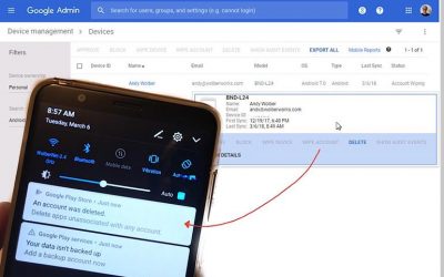 Cómo los administradores pueden gestionar dispositivos móviles con G Suite