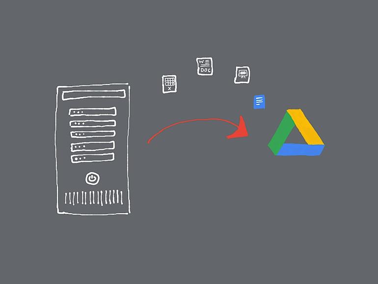 Cómo mover archivos desde un servidor in situ a la unidad de Google Drive