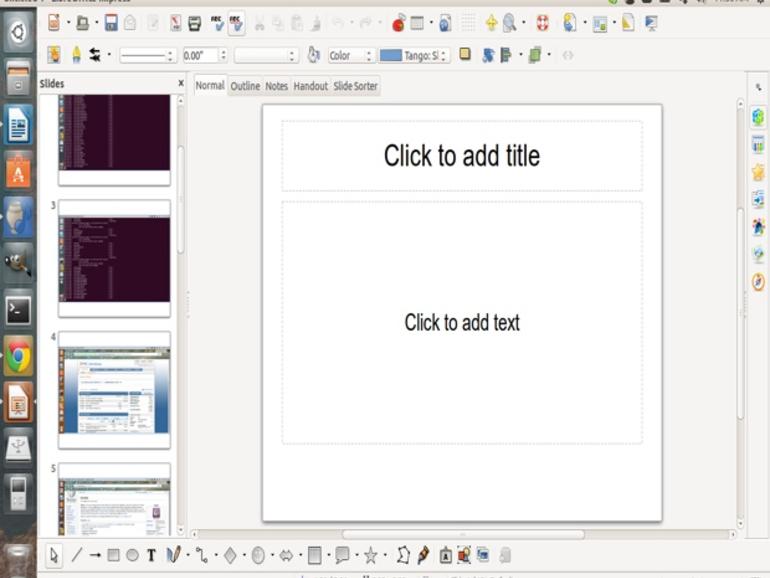 Crear una presentación de presentación de diapositivas de fotos en LibreOffice 4.1